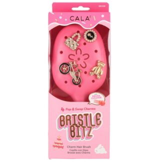 Cala Bristle Bitz Charm Hair Brush Hot Pink