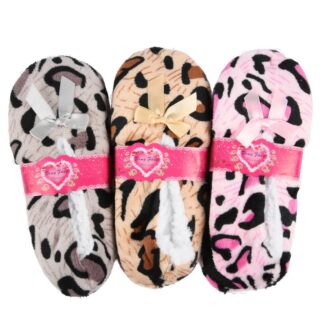 Hw Winter Women'S Slippers Animal Print Asst 1 Pr