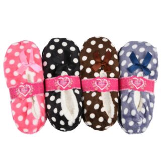 Hw Winter Women'S Slippers Polka Dots Asst 1 Pr