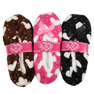 Hw Winter Women'S Slippers Hearts Asst 1 Pr