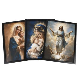 Religious Mdf Canvas Wall Art Asst Designs 12" X 16"