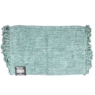 Reversible Cotton Bath Rug Arctic White 20X30"
