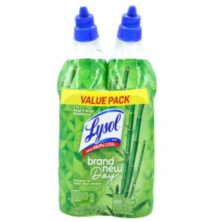Lysol 3In1 Toilet Bowl Cleaner+Odor Clean Scent 2Pk 24 Oz