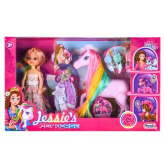 Jessie Doll 6" W/Pony 6" & Accessories