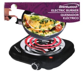 Brentwood Single-Coil Electric Burner Black