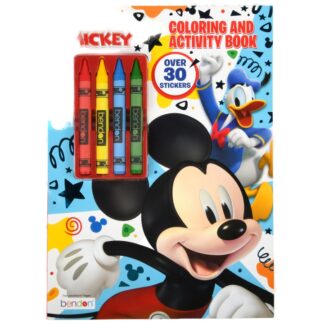 Mickey Mouse Color & Activity Book W/4 Crayons