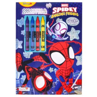Spidey & Friends Color & Activity Book W/4 Crayons