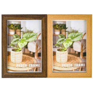 Photo Frame  Wooden Look Asst Color 4 X 6 In