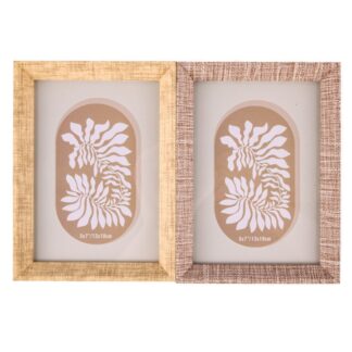 Photo Frame  Wooden Grain Asst Color 5 X 7 In