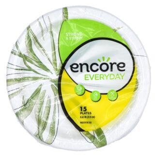 Modern Coated Paper Plate 9" 15 Ct #75179