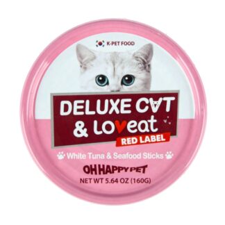 Deluxe Cat & Loveat Food White Tuna & Seafood 5.64 Oz