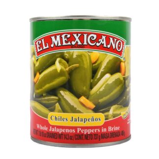 El Mexicano Whole Jalapeños 12 Oz