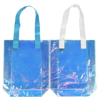 Iridescent Plastic Tote Bag 11 In