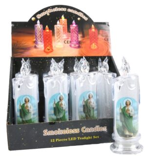 Smokeless Candle Led Tealight San Judas/St. Jude