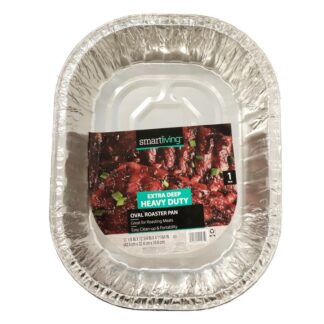 Reusable Extra Heavy Duty Extra Deep Oval Roaster Pan