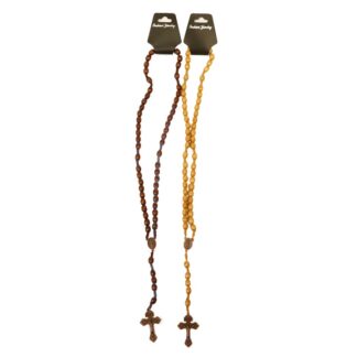Wood Rosary Virgen De Guadalupe Asst Colors