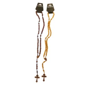 Wood Rosary San Judas/Saint Jude Asst Colors