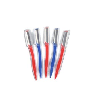 Dermaplaning Beauty Razors Red & Blue 5 Ct