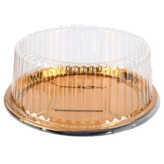 Plastic Cake Container W/Clear Lid 12.6 X 5 In