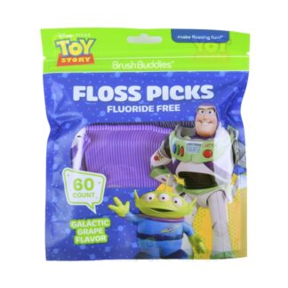 Toy Story Galactic Floss Picks Grape 60 Ct