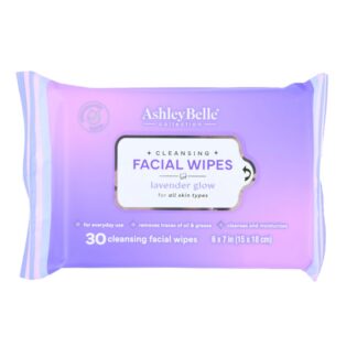 Ashley Belle Facial Wipes Lavender Glow 30 Ct