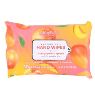 Ashley Belle Facial Wipes Mango Peach Splash 30 Ct