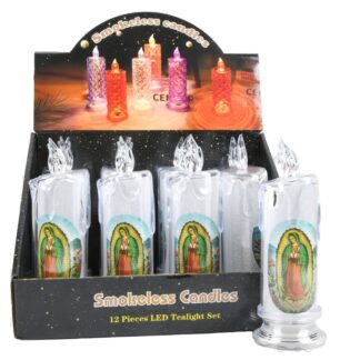 Smokeless Candle Led Tealight Virgen De Guadalupe