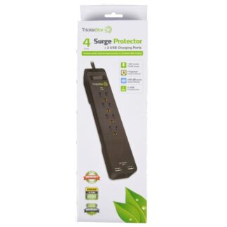 Surge Protector 4-Outlet W/2-Usb Ports 1080 Joules