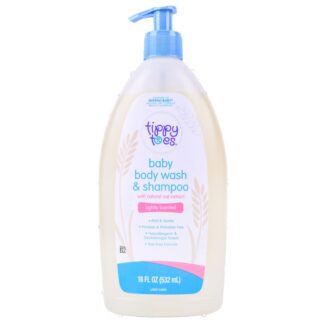 Tippy Toes Baby Wash & Shampoo With Oatmeal 18 Oz