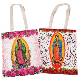 Virgen De Guadalupe Woven Tote Bag Asst