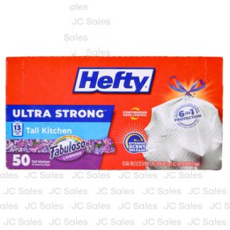 Hefty Tall Kitchen Draswstring Bags Lavender 13 Gal 50 Ct