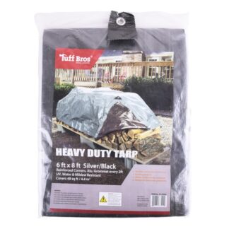 Tarpaulin Heavy Duty 6 X 8" Grey