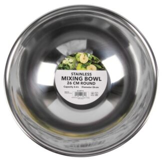 Stainless Mixing Bowl 26 Cm Round