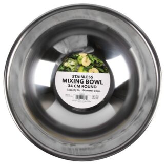 Stainless Mixing Bowl 34Cm Round