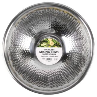 Stainless Mixing Bowl 30 Cm Round W/Steamed