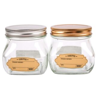 Glass Jar Square 500Ml