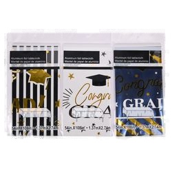 Aluminum Foiltablecloth Asst Graduation Theme 54"X108"