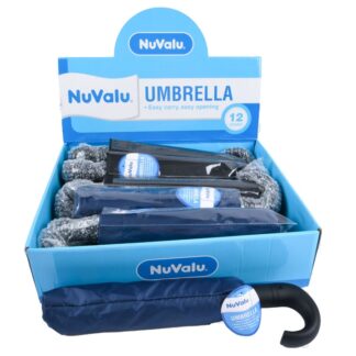 Nuvalu Umbrella Automatic 13" Long Black & Navy