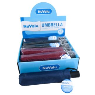 Nuvalu Umbrella Automatic 12" Long Blk/Nvy/Red