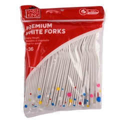 Table King Plastic Forks 36Ct