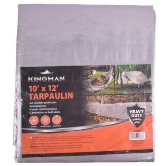 Kingman Tarpaulin Grey Heavy Duty 10' X 12'