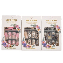 Mkt Fingernails Flowers And Bows 12 Pc