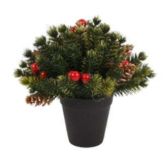 Hx X-Mas Mini Table Deco Pot H:12Cm