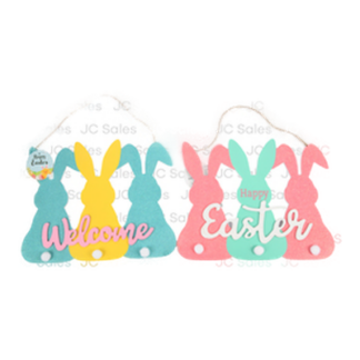 He Easter Wall Plaque Barnie "Welcome / Easter"