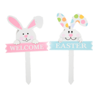 He Easter Yard Stake W/Barnie Face