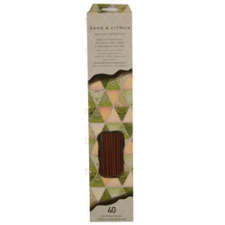 Incense Sage & Citrus Sticks 40 Ct