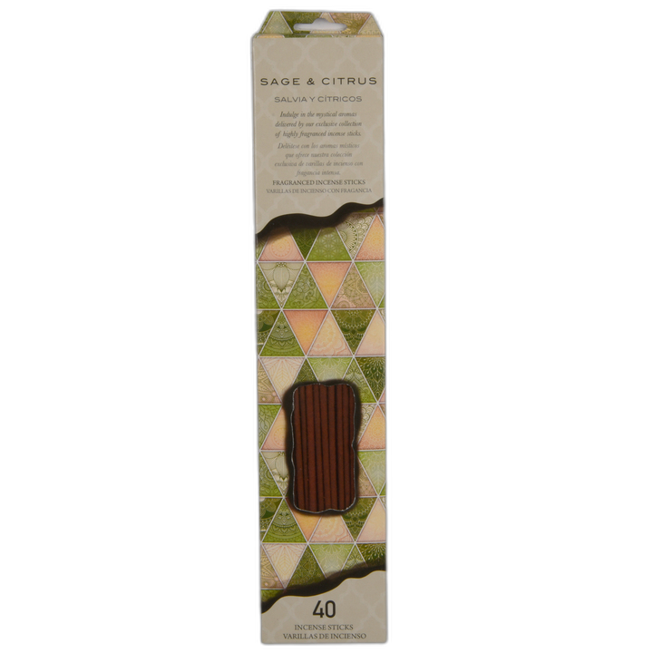 Incense Sage & Citrus Sticks 40 Ct