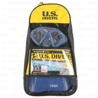 Us Divers Adult Matrix Snorkel Set Light & Dark Blue Size Large