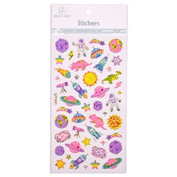 Angels Craft Space Stickers 47Ct