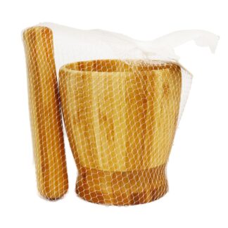 Bamboo Mortar & Pestle Set